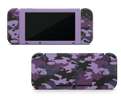 Purple Camouflage Nintendo Switch Skin