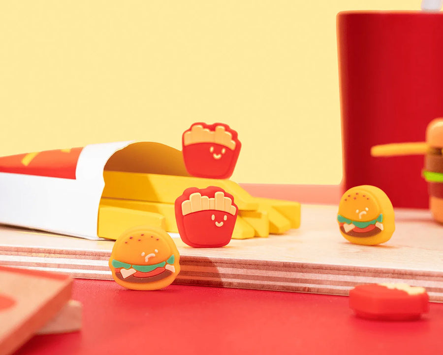 Burger and Fries Thumb Grips - Switch, Switch OLED, Switch Lite
