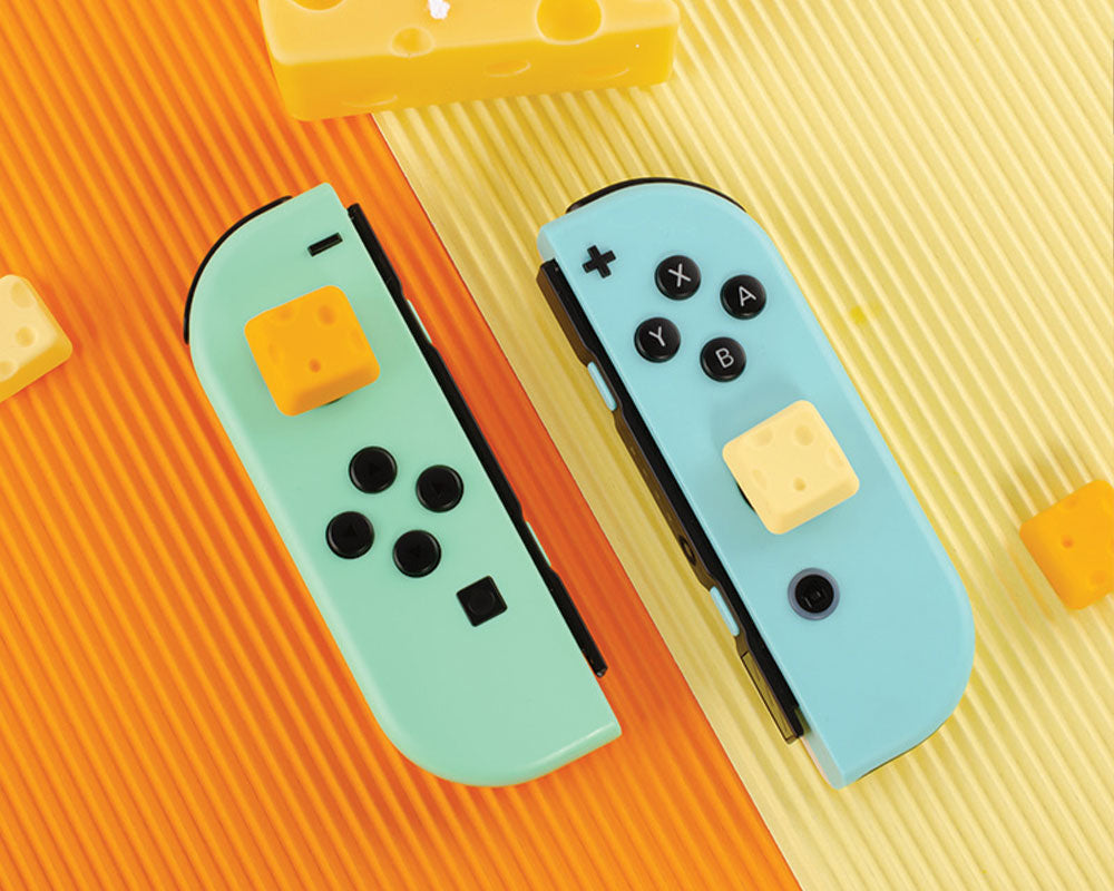 PawDiary Cheese Thumb Grips Switch, Switch OLED, Switch Lite StickyBunny