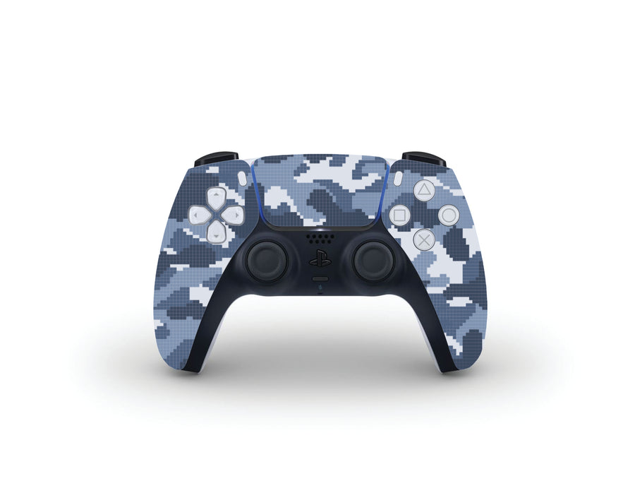 Blue Camouflage PS5 Controller Skin