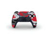 Red and Gray Camouflage PS5 Controller Skin