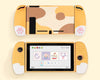 Cute Paw Orange Silicone Protective Case - Switch, Switch OLED