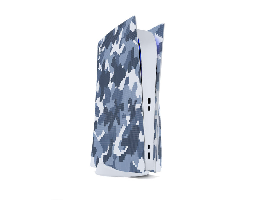 Blue Camouflage PS5 Disc Edition Skin