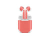 Sticky Bunny Shop AirPods 1 Coral Classic Solid Color AirPods 1 Skin | Choose Your Color