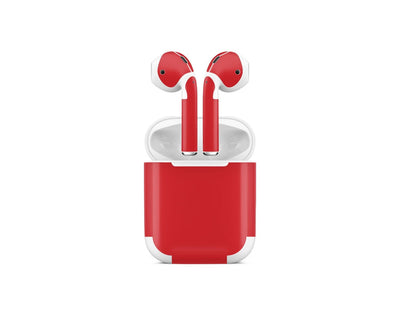 Sticky Bunny Shop AirPods 1 Red Classic Solid Color AirPods 1 Skin | Choose Your Color