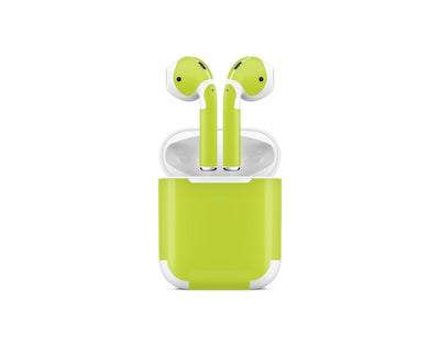 Sticky Bunny Shop AirPods 2 Bright Green Classic Solid Color AirPods 2 Skin | Choose Your Color