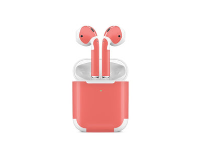 Sticky Bunny Shop AirPods 2 Coral Classic Solid Color AirPods 2 Skin | Choose Your Color
