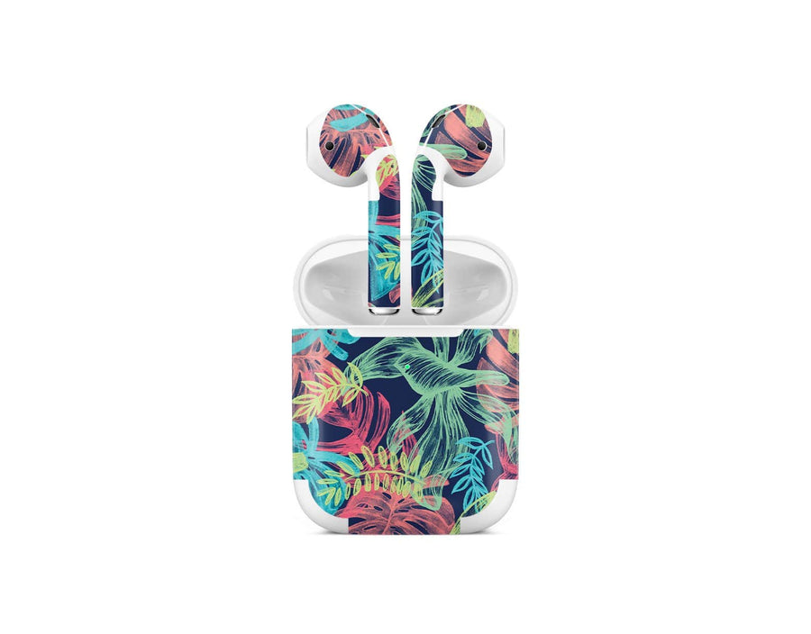 Sticky Bunny Shop AirPods 2 Neon Tropical Leaves AirPods 2 Skin