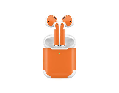 Sticky Bunny Shop AirPods 2 Orange Classic Solid Color AirPods 2 Skin | Choose Your Color