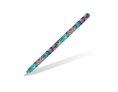 Sticky Bunny Shop Apple Pencil 2 Neon Tropical Leaves Apple Pencil 2 Skin