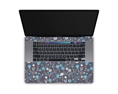 Sticky Bunny Shop MacBook Pro 16" (2019) Cute Blue Flowers MacBook Pro 16" (2019) Skin