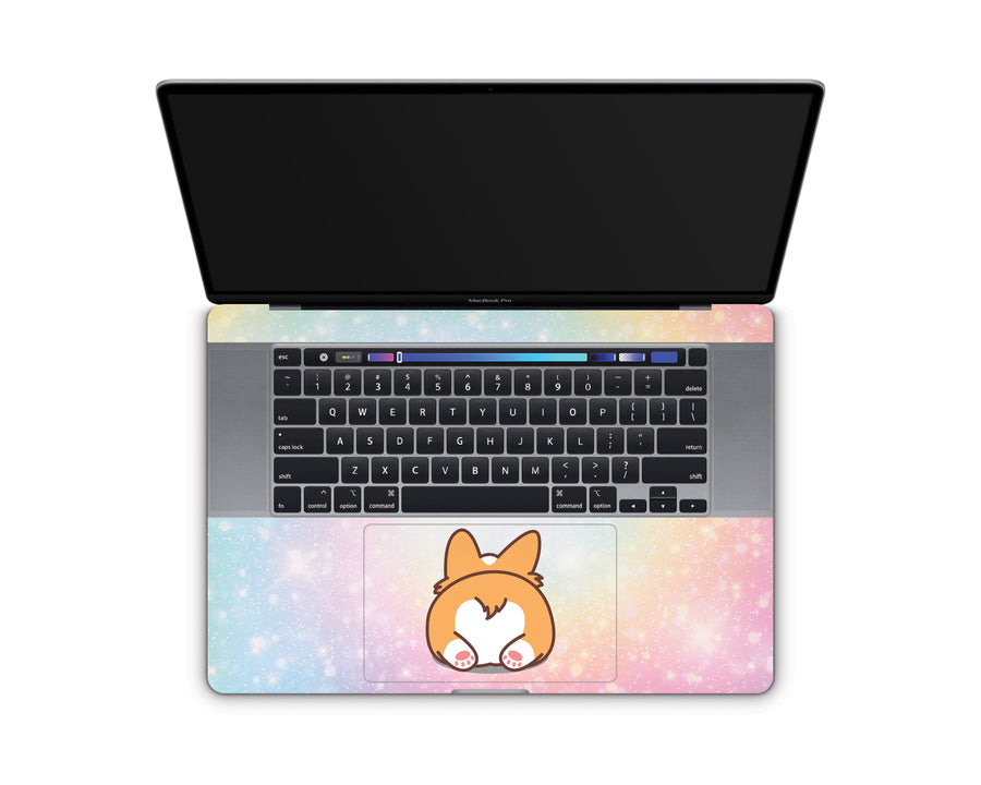 Sticky Bunny Shop MacBook Pro 16" (2019) Cute Corgi Pastel Swirl MacBook Pro 16" (2019) Skin