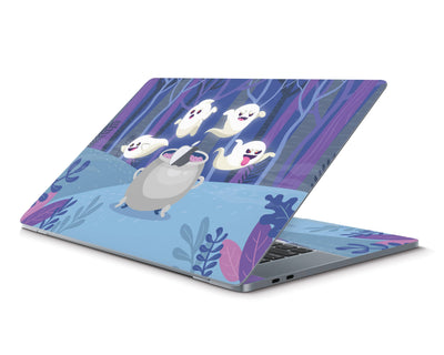Sticky Bunny Shop MacBook Pro 16" (2019) Spooky Ghosts Purple Edition MacBook Pro 16" (2019) Skin