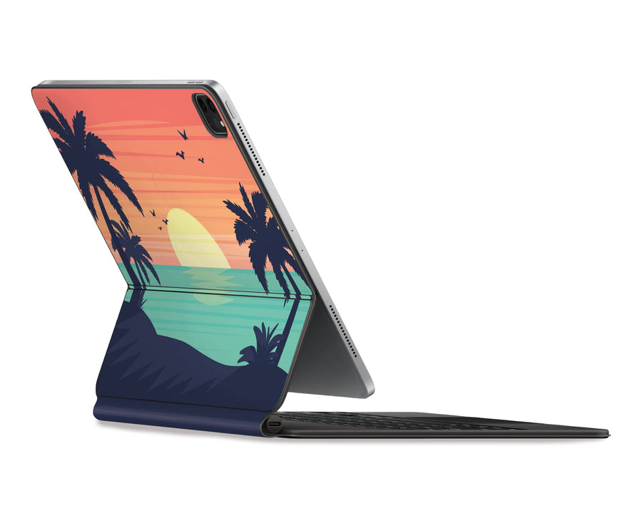 Sunset Beach Magic Keyboard Skin for iPad Pro 12.9 - StickyBunny