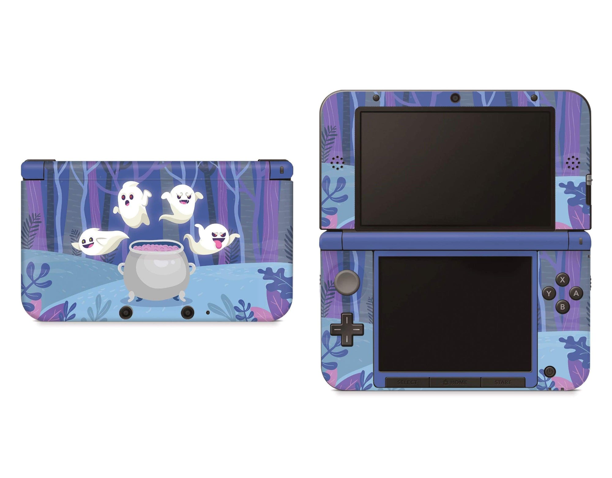 Krudt Rytmisk Countryside Spooky Ghosts Purple Edition Nintendo 3DS XL Skin - StickyBunny