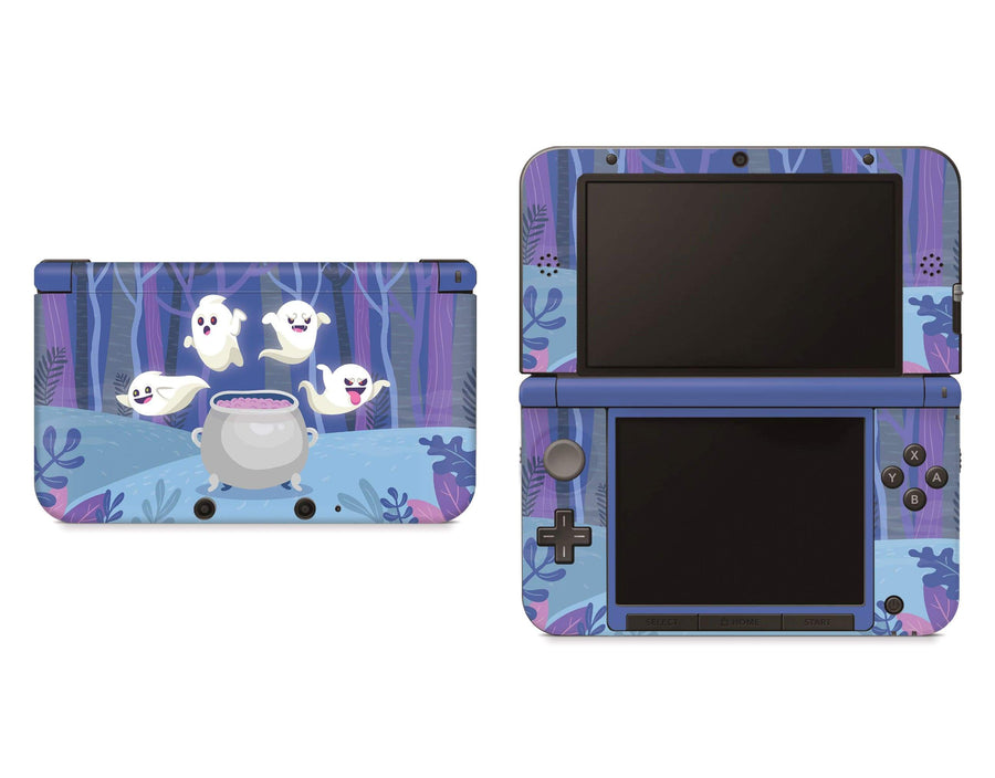 Sticky Bunny Shop Nintendo 3DS XL 3DS XL Spooky Ghosts Purple Edition Nintendo 3DS XL Skin