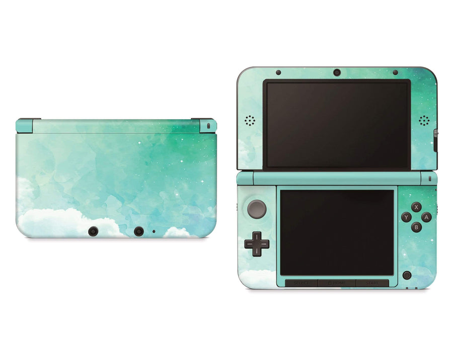 Sticky Bunny Shop Nintendo 3DS XL Green Sky Clouds Nintendo 3DS XL Skin