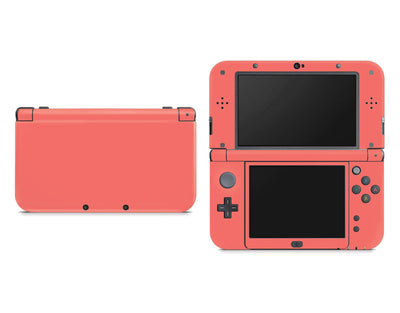 Sticky Bunny Shop Nintendo 3DS XL New 3DS XL / Coral Classic Solid Color Nintendo New 3DS XL Skin | Choose Your Color