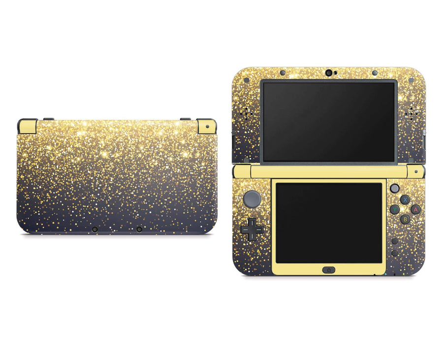 Gold Simple Dots Nintendo New 3DS XL Skin - StickyBunny