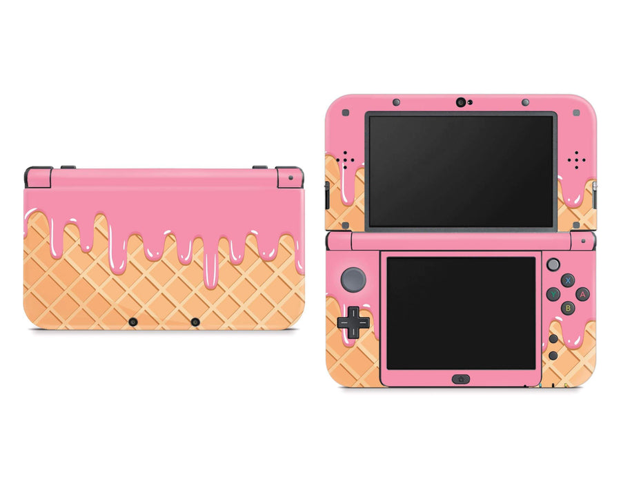 Sticky Bunny Shop Nintendo 3DS XL New 3DS XL Melted Ice Cream Cone Nintendo New 3DS XL Skin