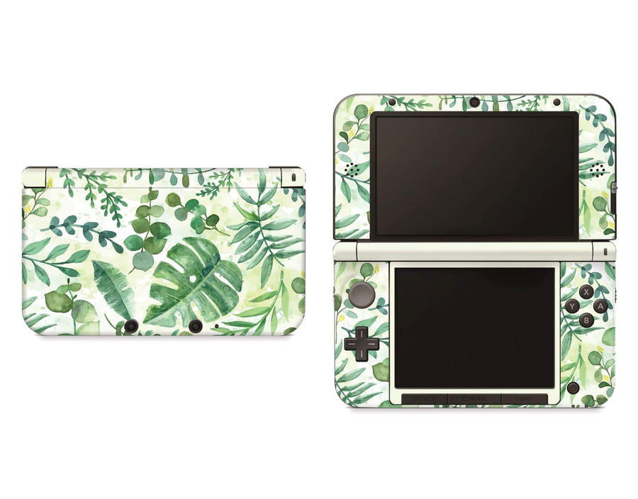 Sticky Bunny Shop Nintendo 3DS XL Watercolor Leaves Nintendo 3DS XL Skin