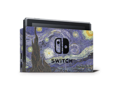 Starry Night By Van Gogh Nintendo Switch Skin