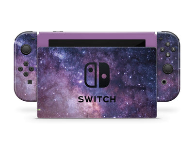 Sticky Bunny Shop Nintendo Switch Full Set Purple Galaxy Nintendo Switch Skin