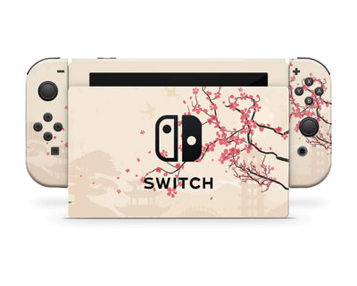 Sticky Bunny Shop Nintendo Switch Full Set Sakura Blossoms Nintendo Switch Skin