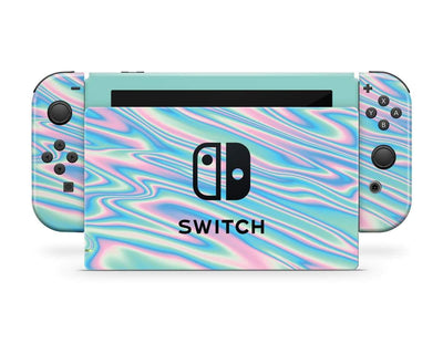 Sticky Bunny Shop Nintendo Switch Full Set Wavy Pastel Nintendo Switch Skin