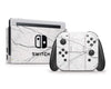 Sticky Bunny Shop Nintendo Switch Full Set White Marble Nintendo Switch Skin