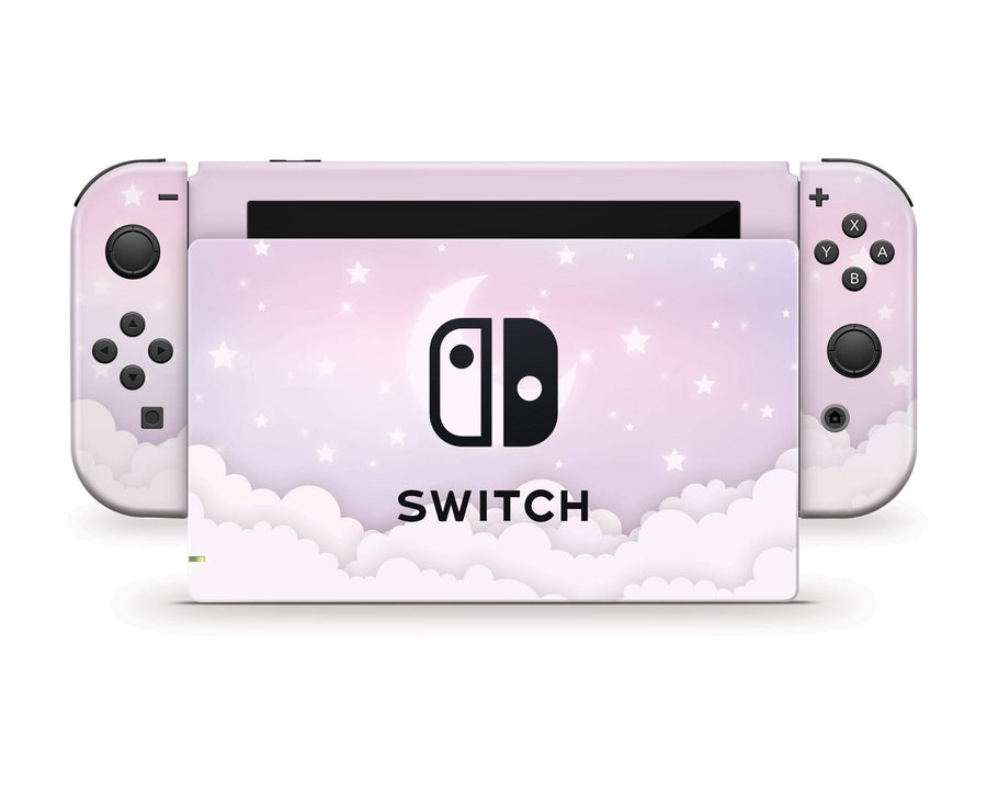 Sticky Bunny Shop Nintendo Switch Lavender Lunar Sky Nintendo Switch Skin