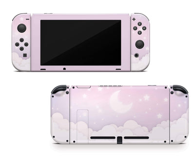 Sticky Bunny Shop Nintendo Switch Lavender Lunar Sky Nintendo Switch Skin