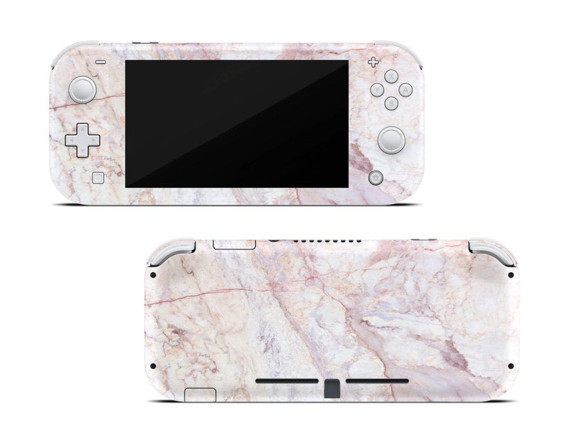 Rose Gold Marble Nintendo Switch Lite Skin - StickyBunny