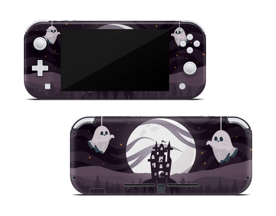 Sticky Bunny Shop Nintendo Switch Lite Spooky Ghosts Moon Edition Nintendo Switch Lite Skin