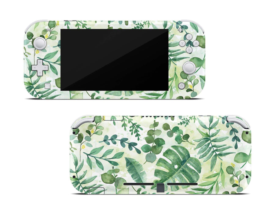 Watercolor Leaves Nintendo Switch Lite Skin