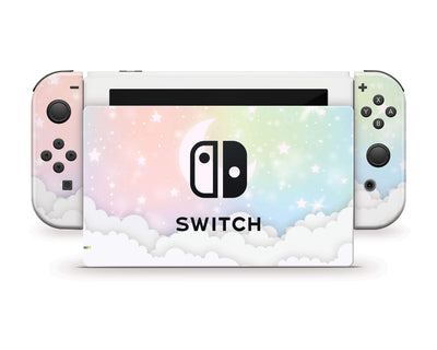 Sticky Bunny Shop Nintendo Switch Pastel Lunar Sky Nintendo Switch Skin
