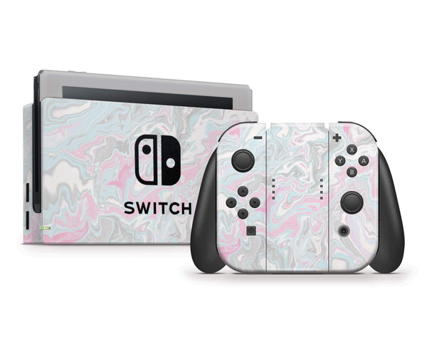 Pastel Marble Nintendo Switch Skin
