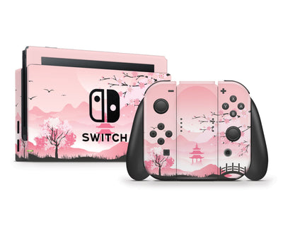 Pink Sakura Nintendo Switch Skin