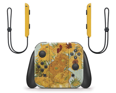 Sticky Bunny Shop Nintendo Switch Twelve Sunflowers By Van Gogh Nintendo Switch Skin