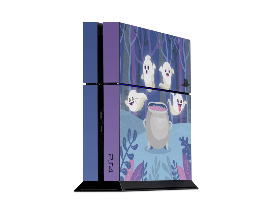 Sticky Bunny Shop Playstation 4 Playstation 4 Spooky Ghosts Purple Edition Playstation 4 Skin