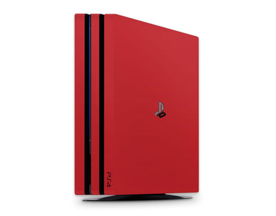 Sticky Bunny Shop Playstation 4 Pro Playstation 4 Pro / Red Classic Solid Color Playstation 4 Pro Skin | Choose Your Color