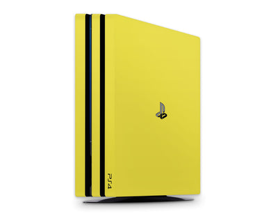 Sticky Bunny Shop Playstation 4 Pro Playstation 4 Pro / Yellow Classic Solid Color Playstation 4 Pro Skin | Choose Your Color