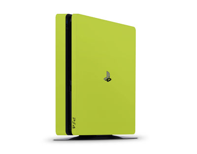 Sticky Bunny Shop Playstation 4 Slim Playstation 4 Slim / Bright Green Classic Solid Color Playstation 4 Slim Skin | Choose Your Color