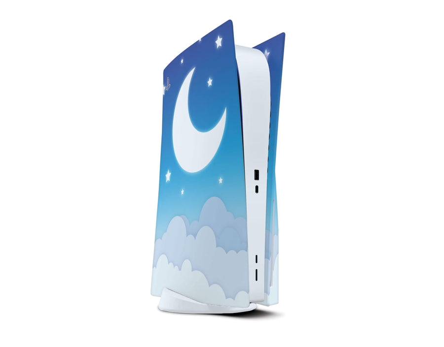 Sticky Bunny Shop Playstation 5 Blue Lunar Sky PS5 Skin