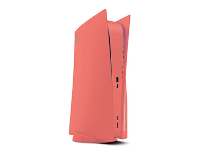 Sticky Bunny Shop Playstation 5 Coral Classic Solid Color PS5 Skin | Choose Your Color