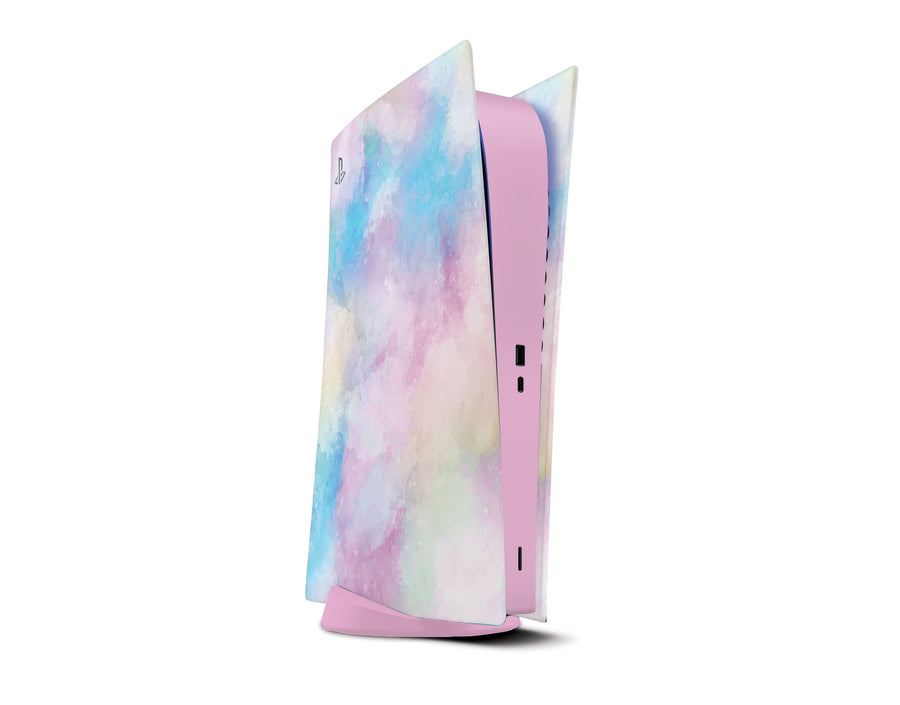 Sticky Bunny Shop Playstation 5 Digital Edition Cotton Candy Watercolor PS5 Digital Edition Skin