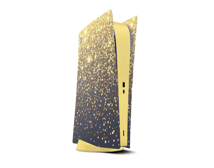 Sticky Bunny Shop Playstation 5 Digital Edition Gold Simple Dots PS5 Digital Edition Skin