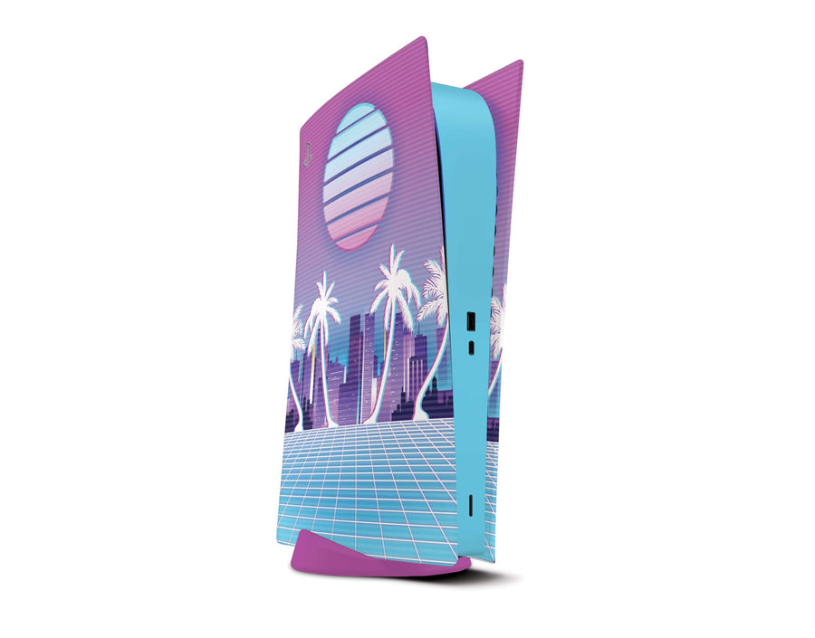 Sticky Bunny Shop Playstation 5 Digital Edition Retro Vaporwave PS5 Digital Edition Skin