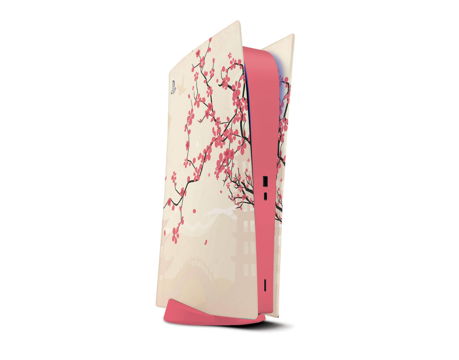 Sticky Bunny Shop Playstation 5 Digital Edition Sakura Blossoms PS5 Digital Edition Skin