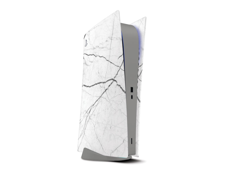 Sticky Bunny Shop Playstation 5 Digital Edition White Marble PS5 Digital Edition Skin